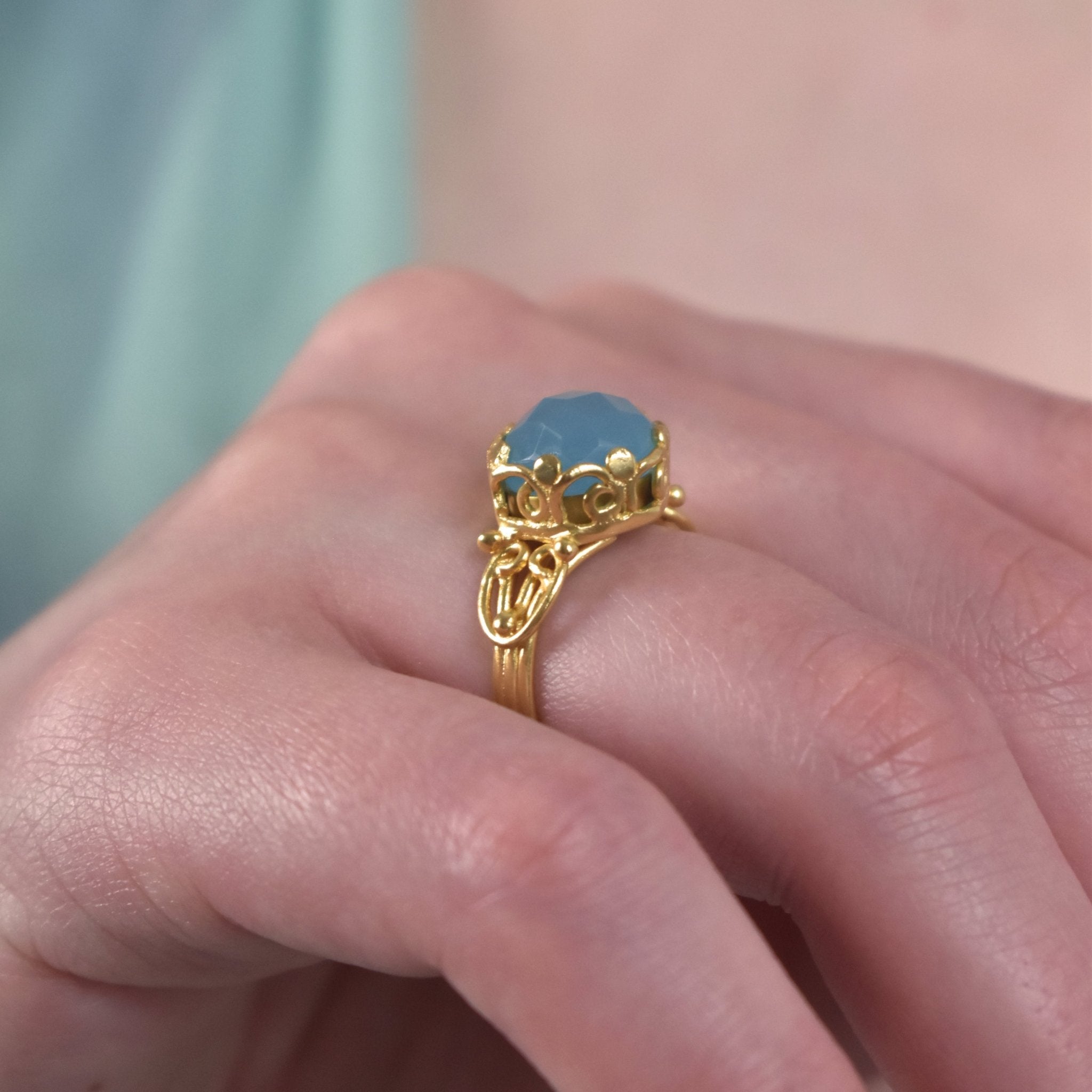 Azure Byzantium Ring - BOA PALACE