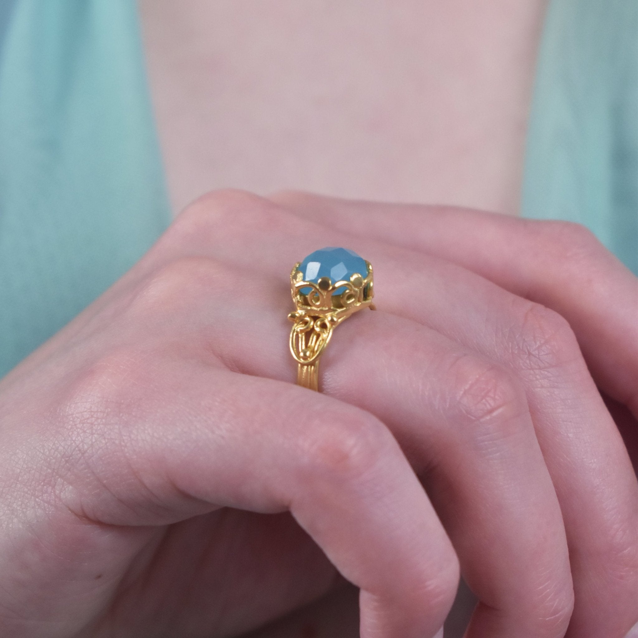 Azure Byzantium Ring - BOA PALACE