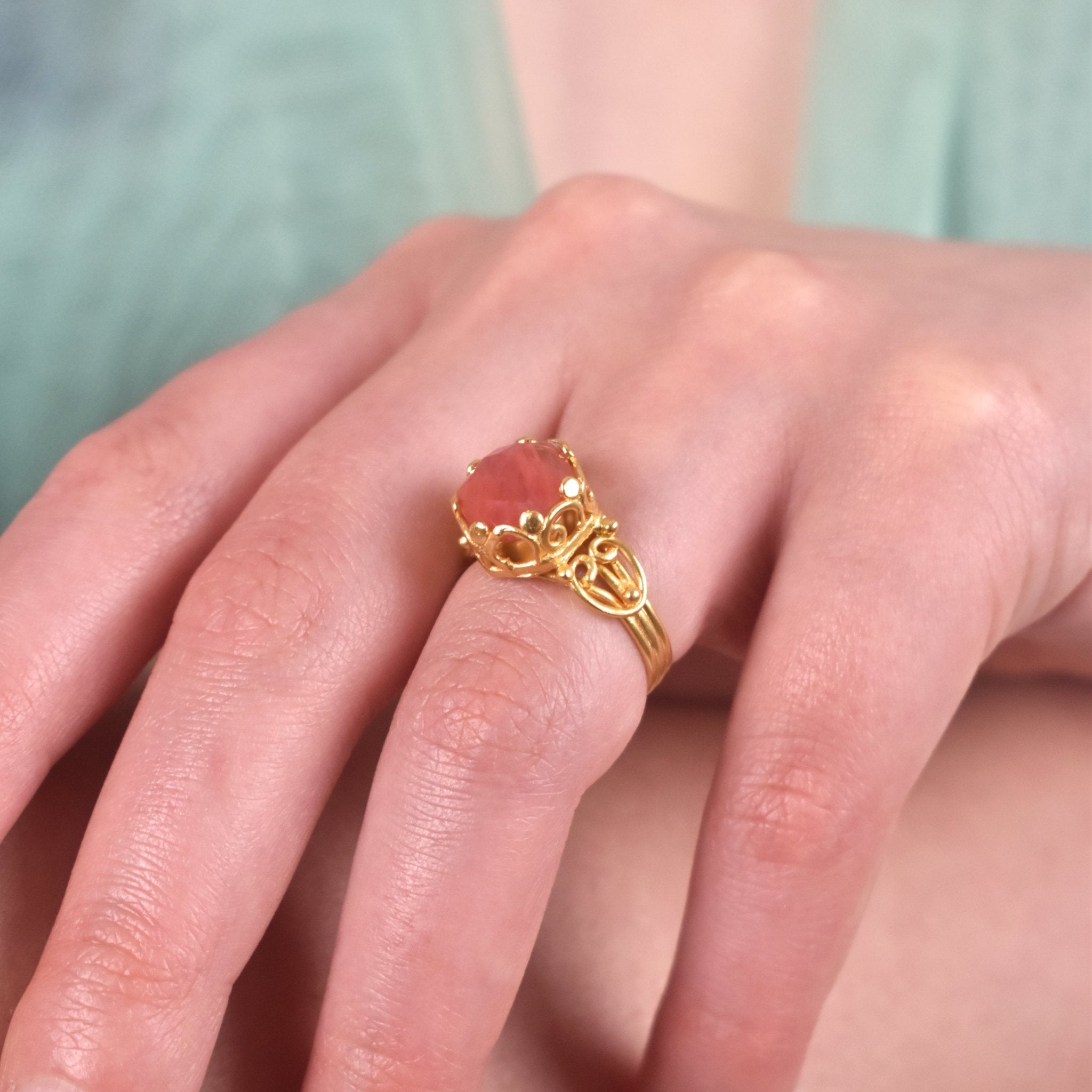 Byzantia Rosata Ring - BOA PALACE