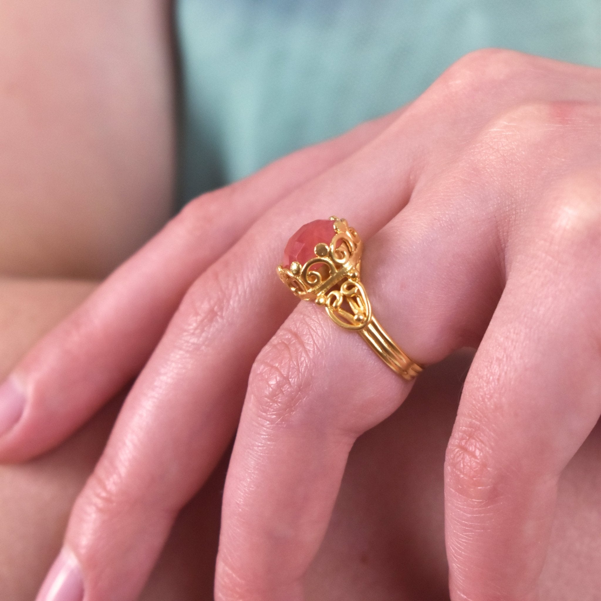 Byzantia Rosata Ring - BOA PALACE