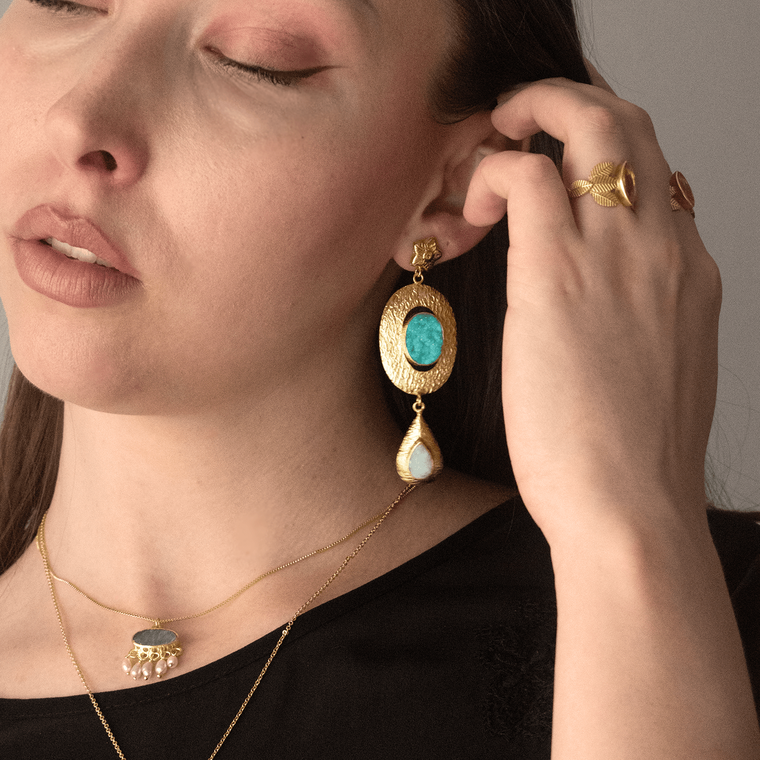 Celeste Byzantium Earrings - BOA PALACE