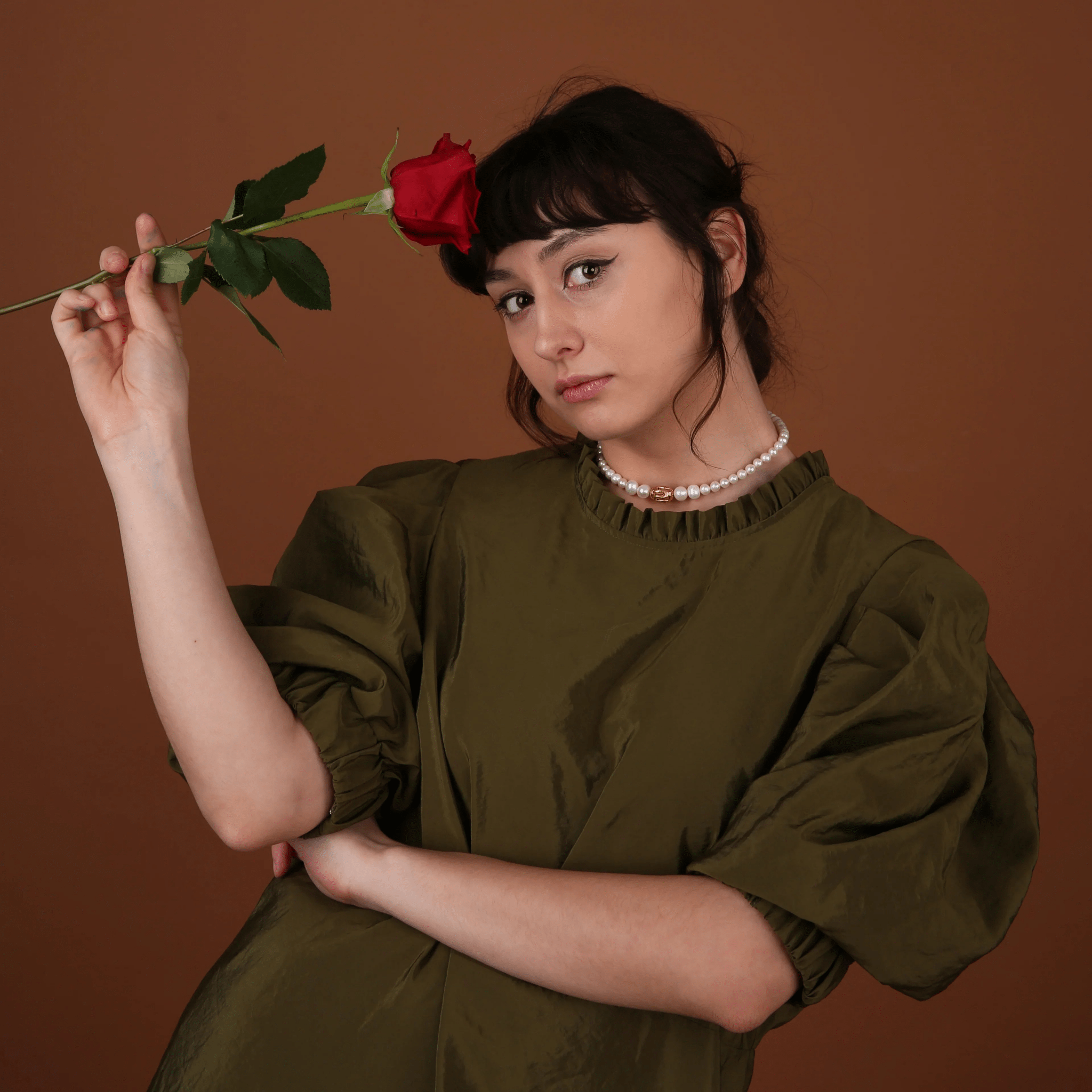 Choker With a Snake Charm / Gold - BOA PALACE