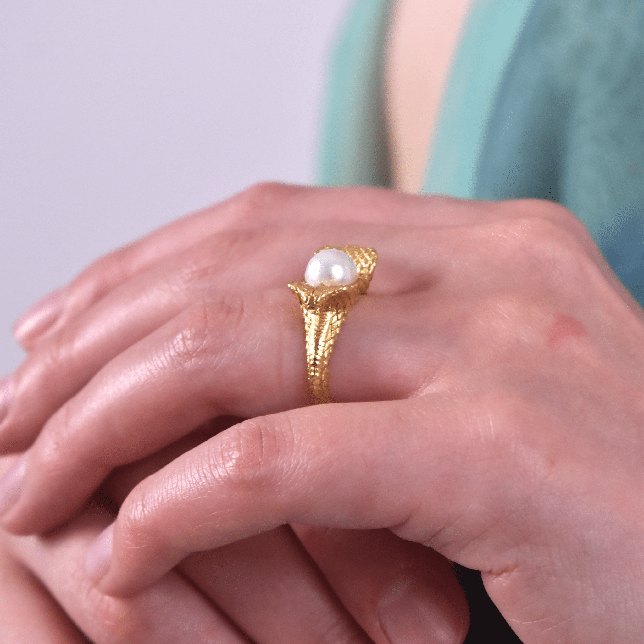 Cobra Pearl Ring - BOA PALACE