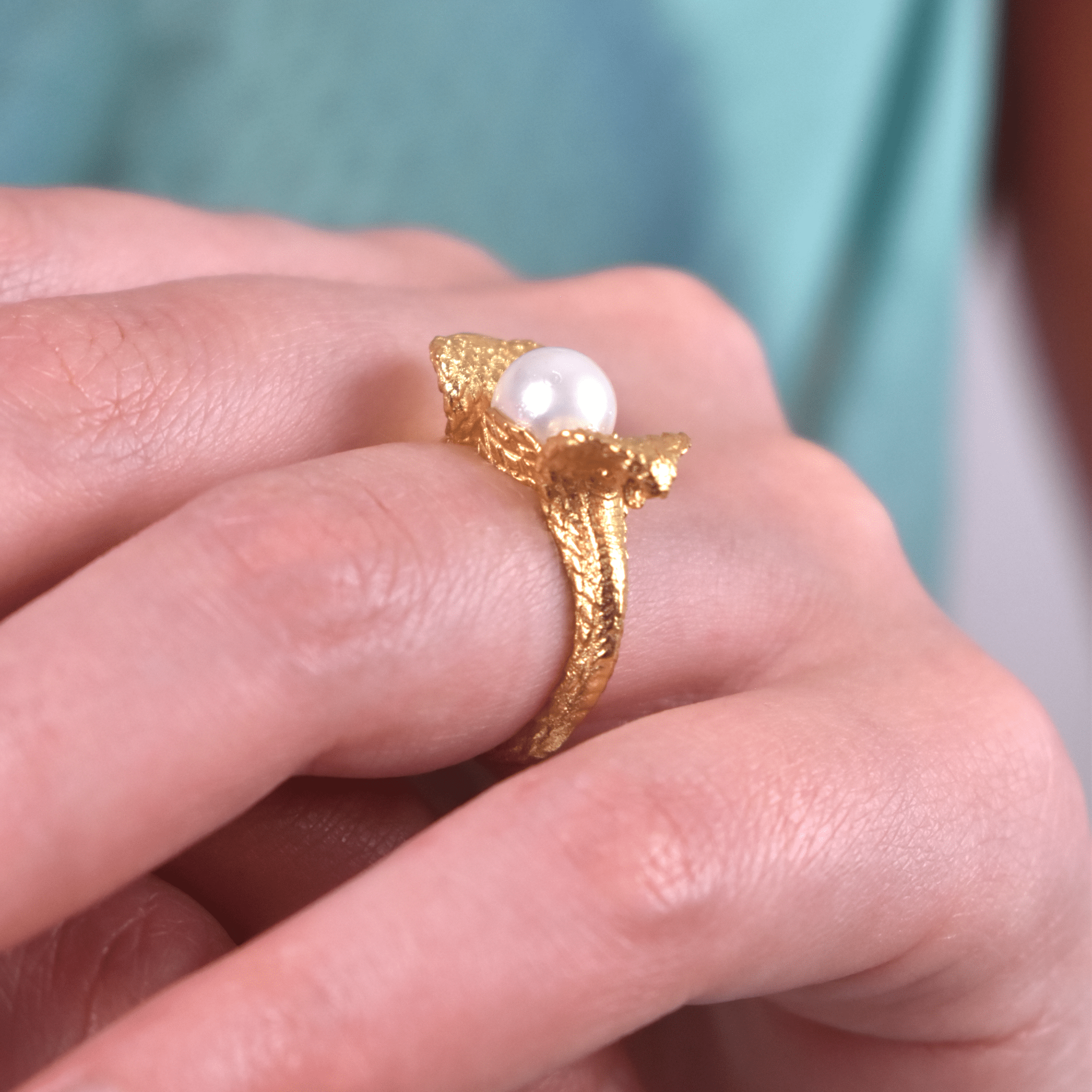 Cobra Pearl Ring - BOA PALACE