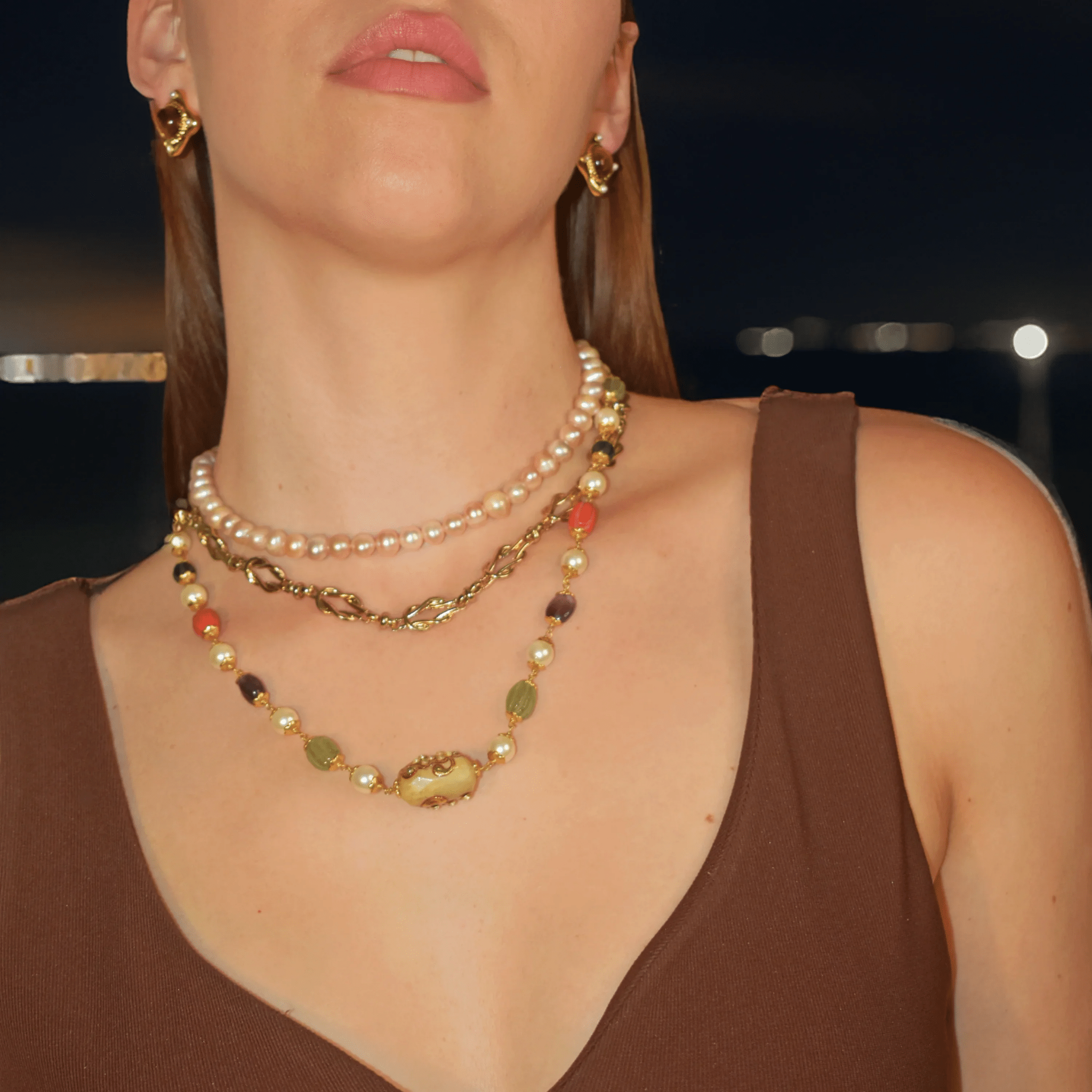 Color Kundan Necklace - BOA PALACE