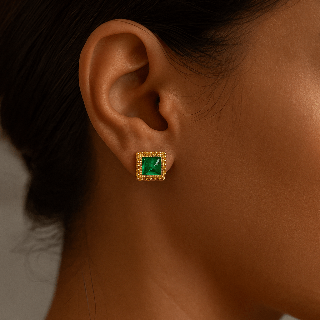 Etruscan Tessera Earrings - BOA PALACE