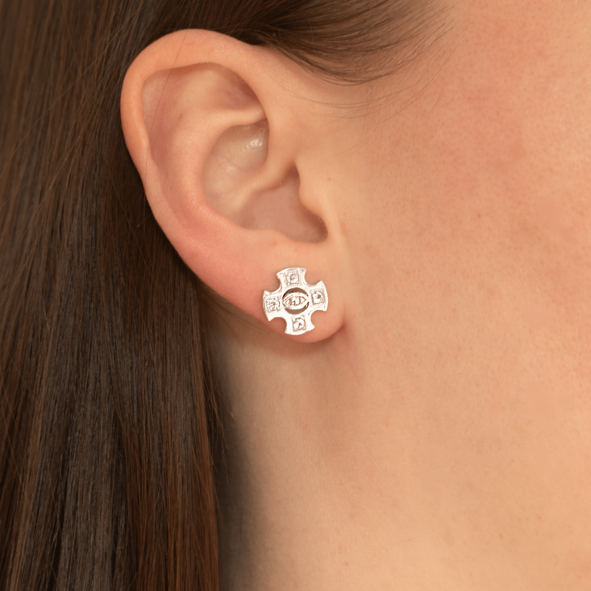 Eye of Providence Earrings | Silver - BOA PALACE