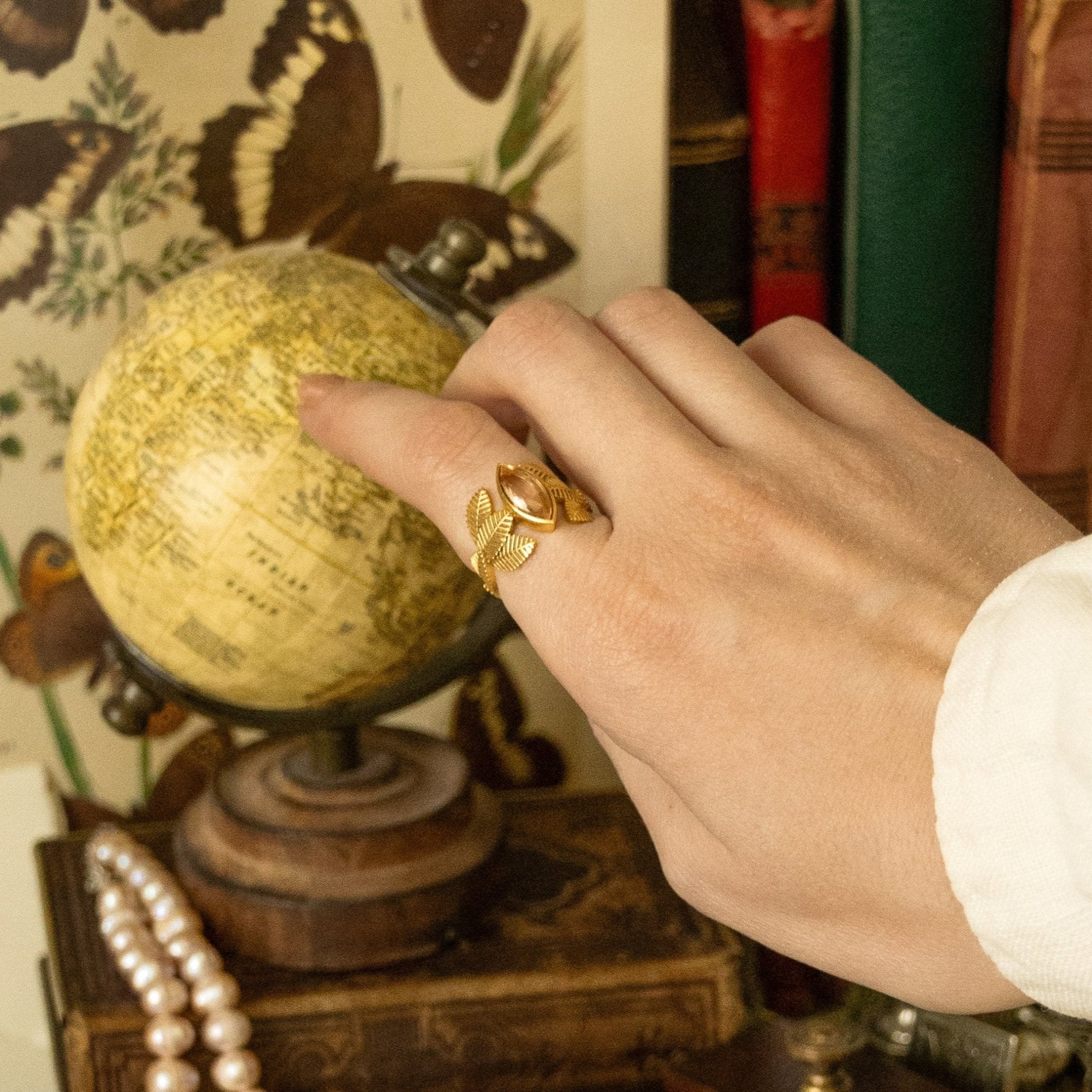 Gold Lotus Bloom Ring - BOA PALACE