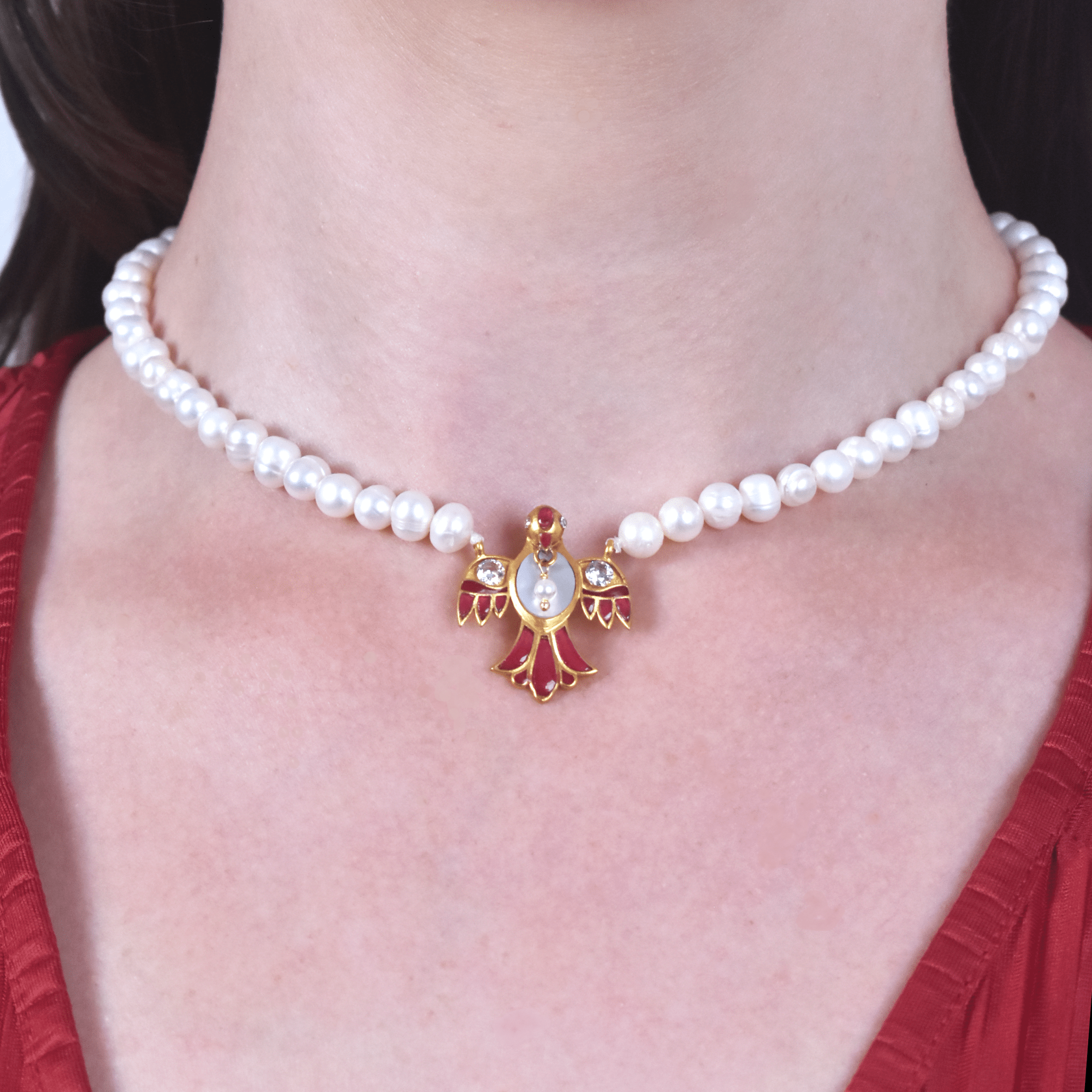 Jahanara Dove Choker - BOA PALACE