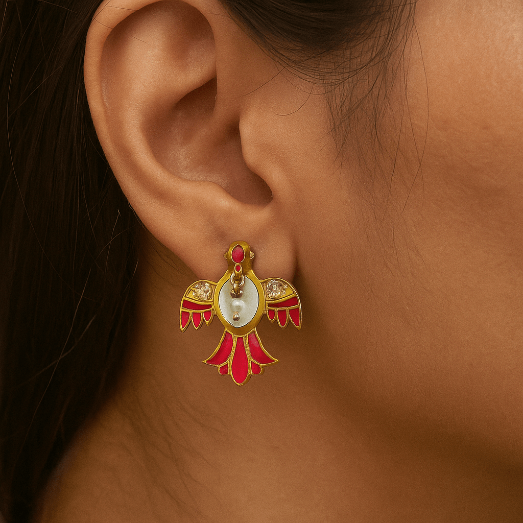 Jahanara Dove Earrings - BOA PALACE