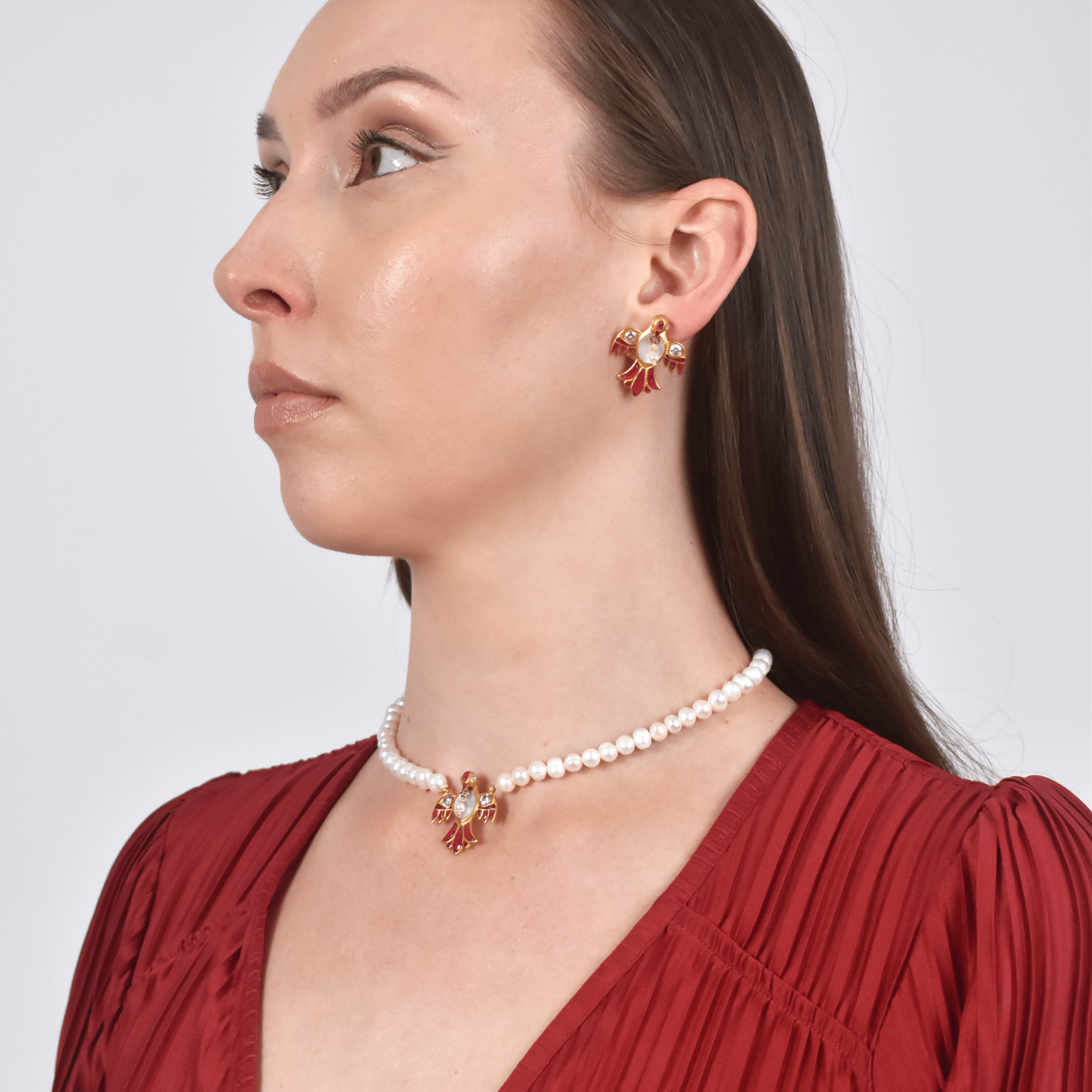 Jahanara Dove Earrings - BOA PALACE