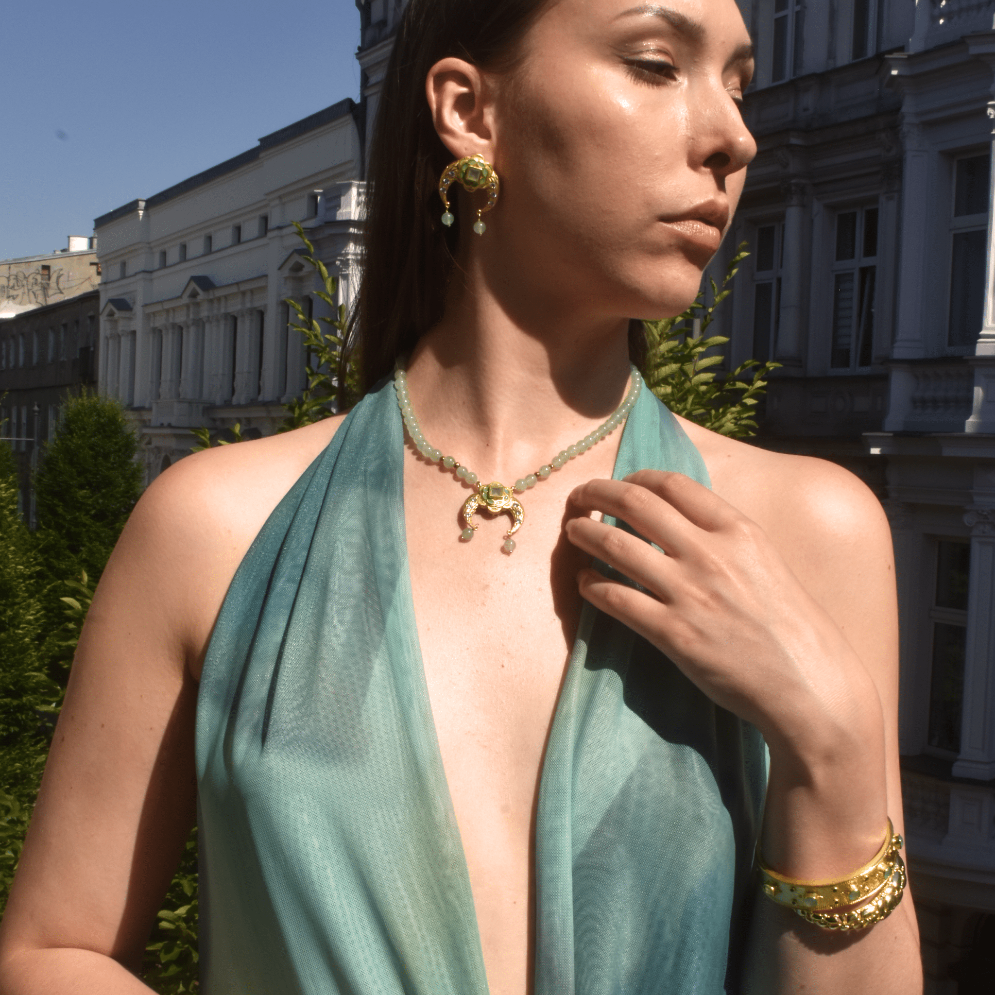 Persian Isfahan Moon Necklace - BOA PALACE