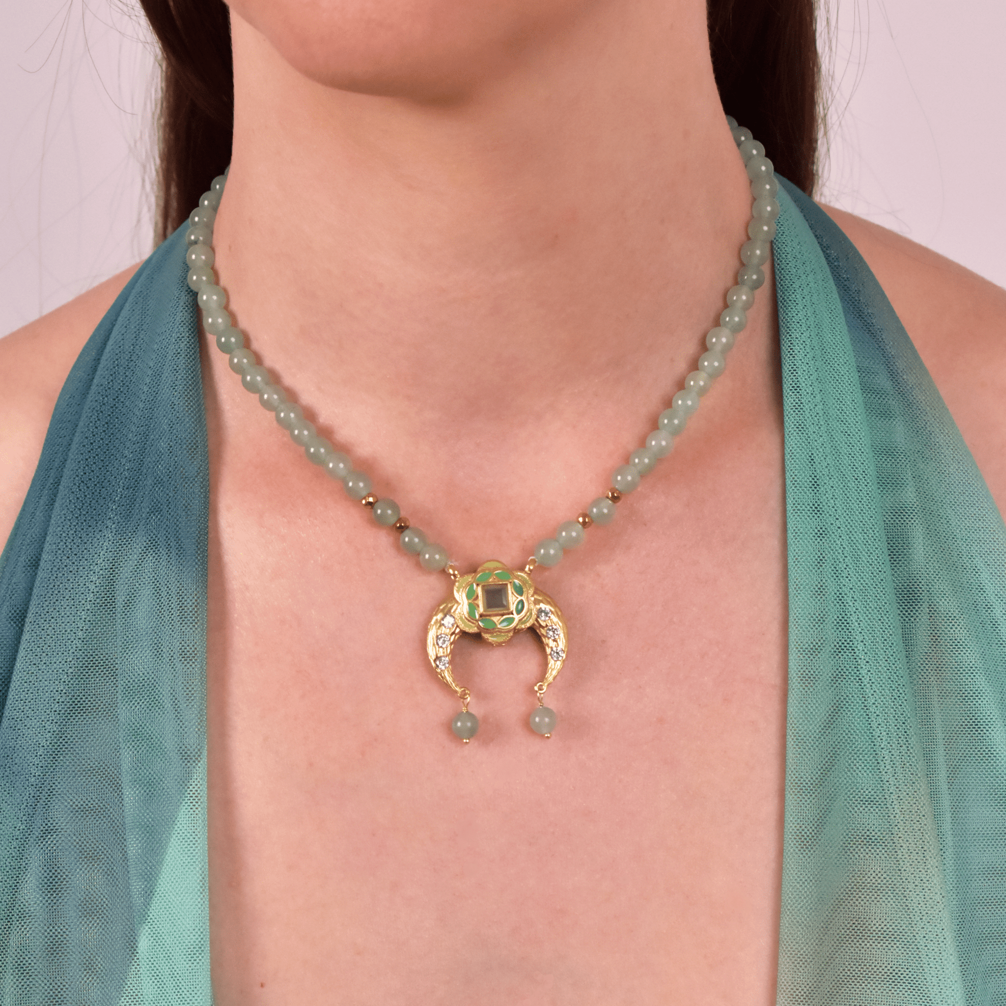 Persian Isfahan Moon Necklace - BOA PALACE