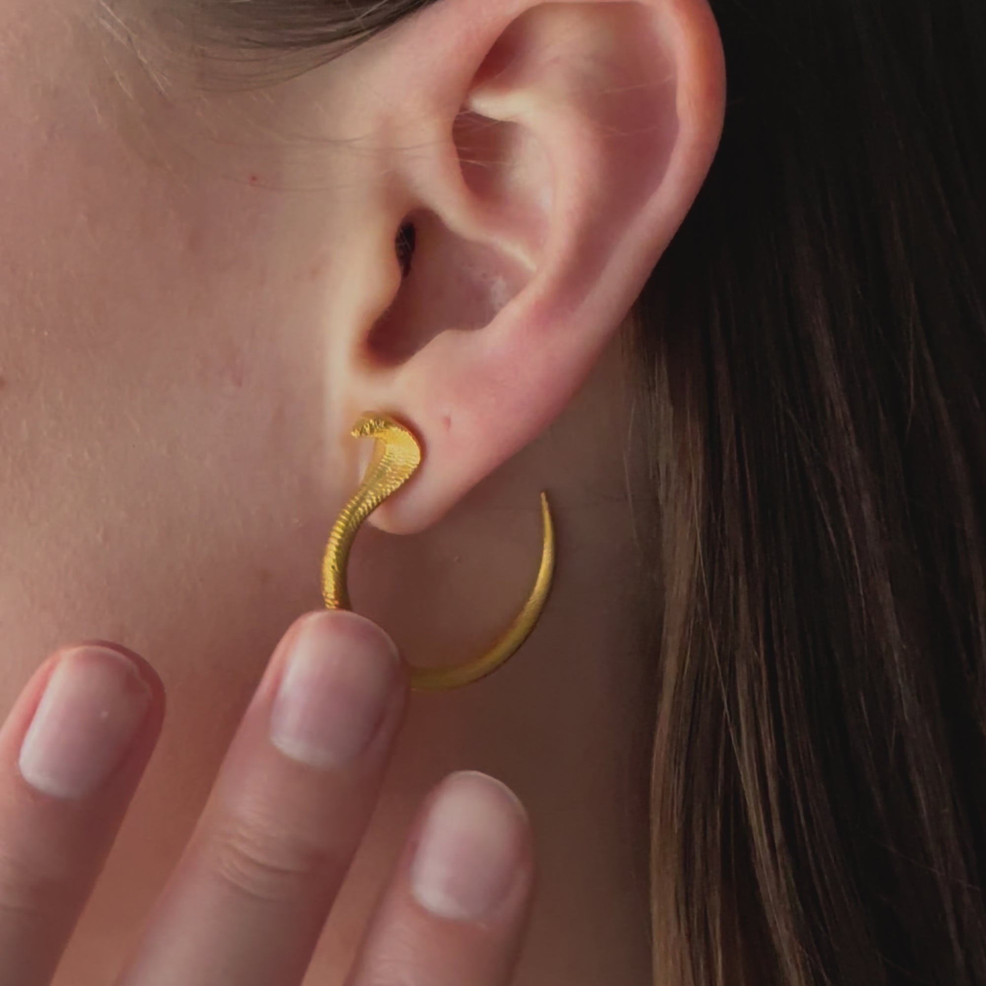 Small Cobra Earrings