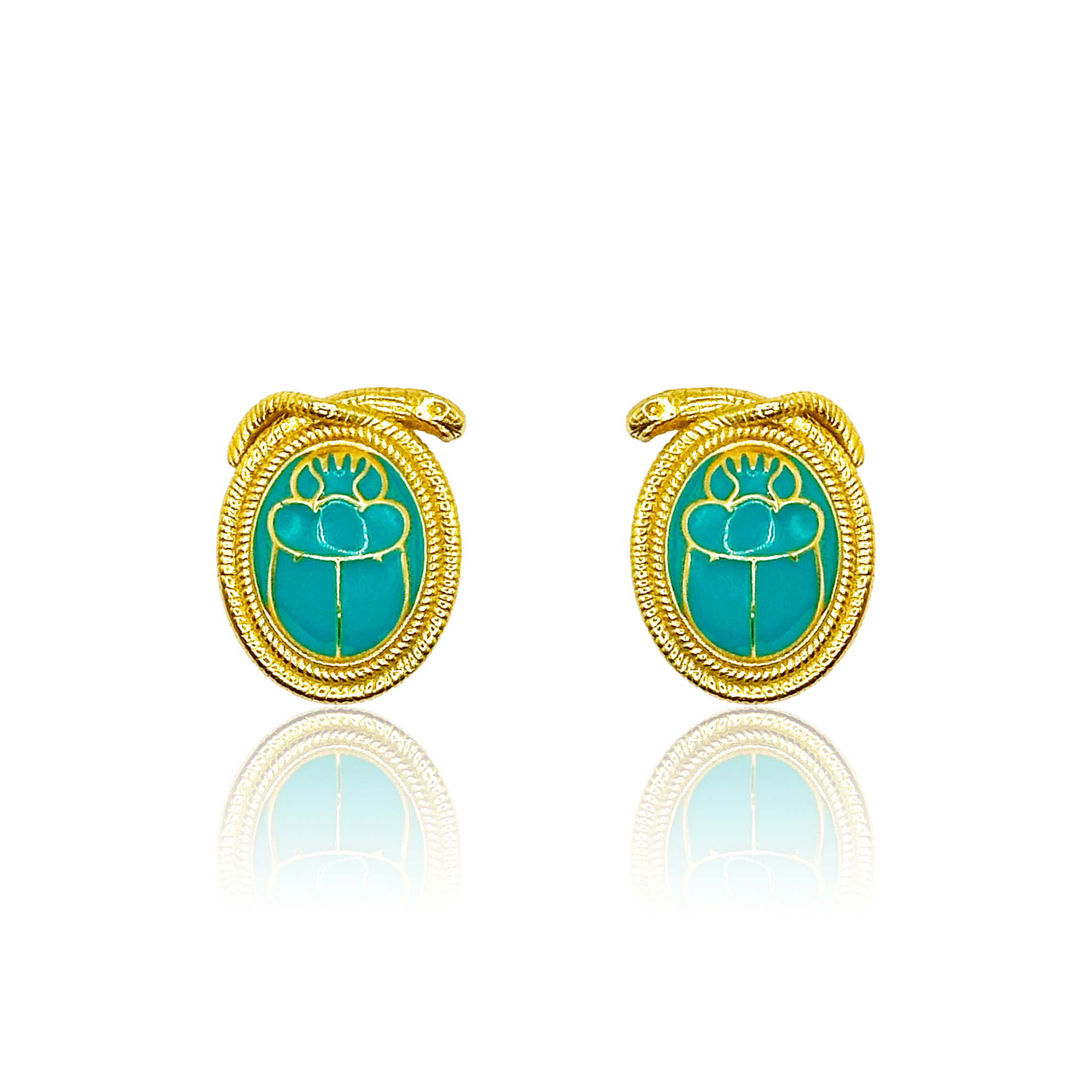 Scarab & Snake Earrings - BOA PALACE