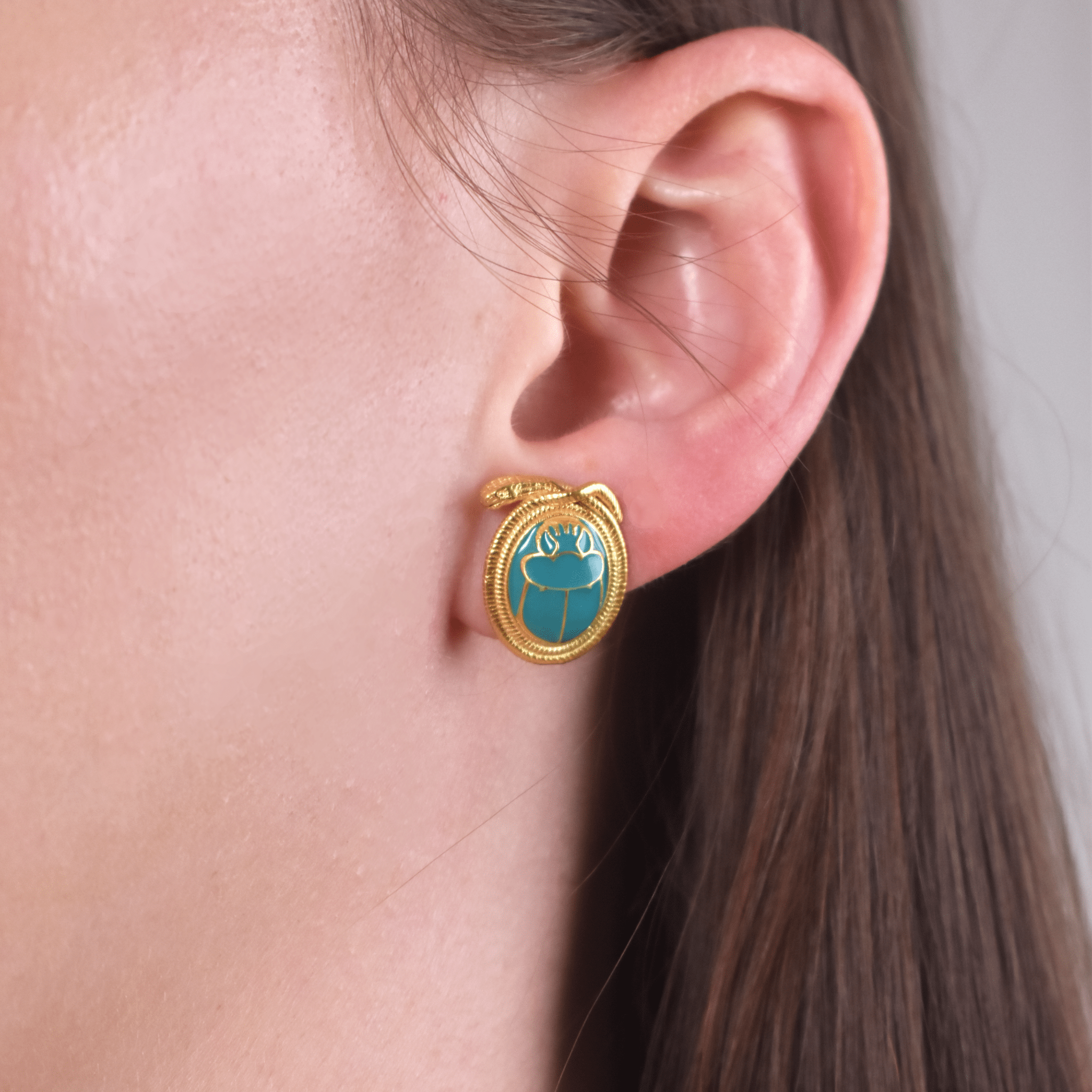 Scarab & Snake Earrings - BOA PALACE