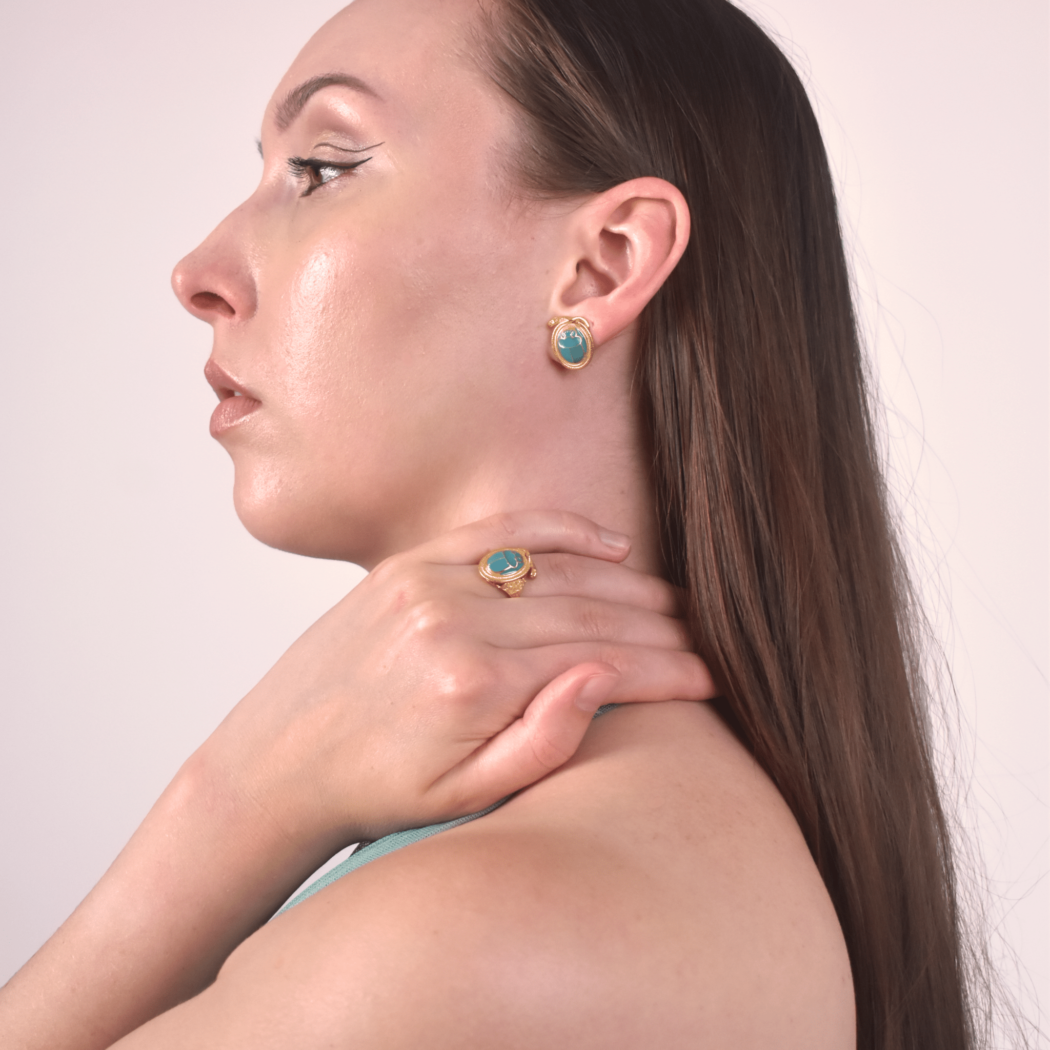 Scarab & Snake Earrings - BOA PALACE