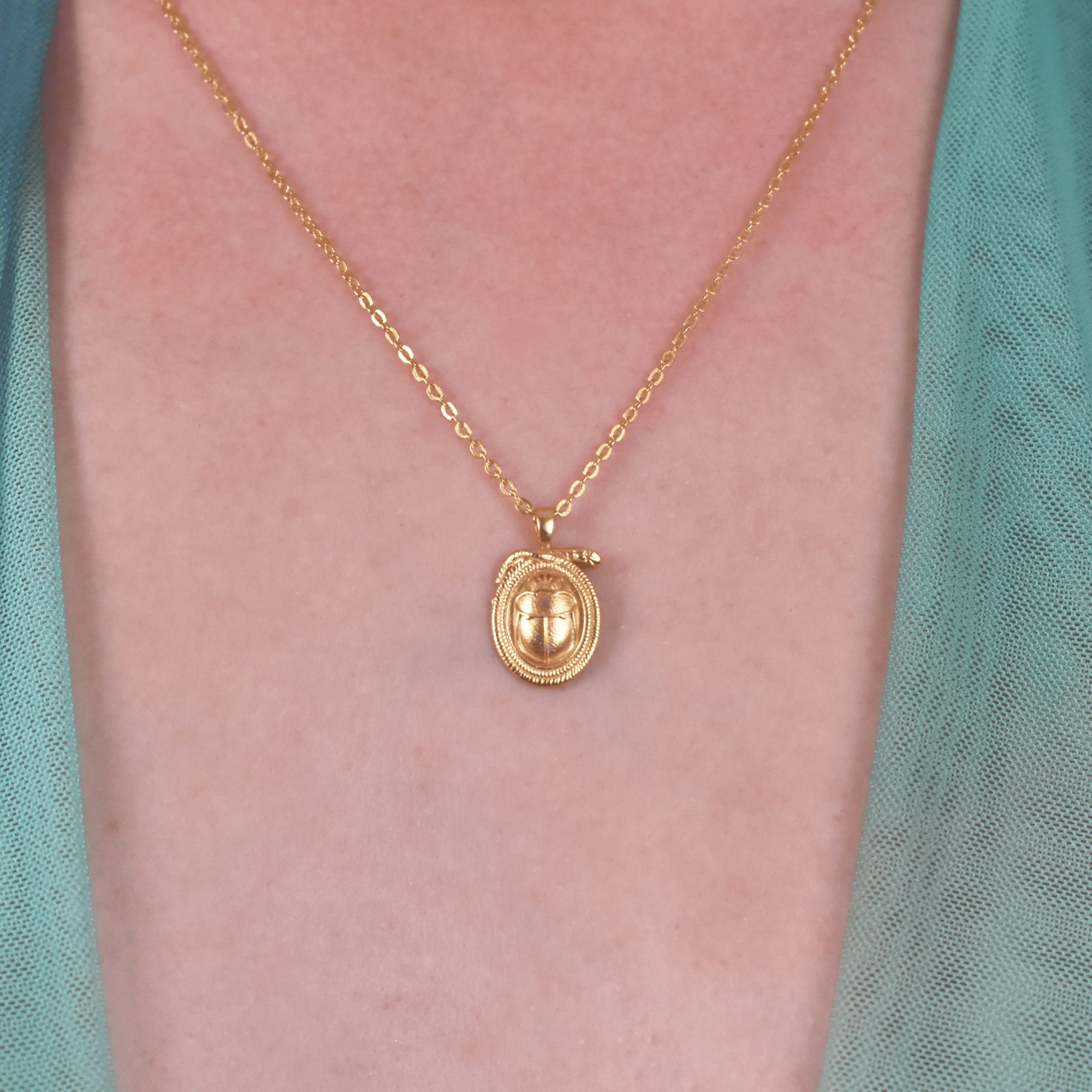 Scarab & Snake Necklace - BOA PALACE