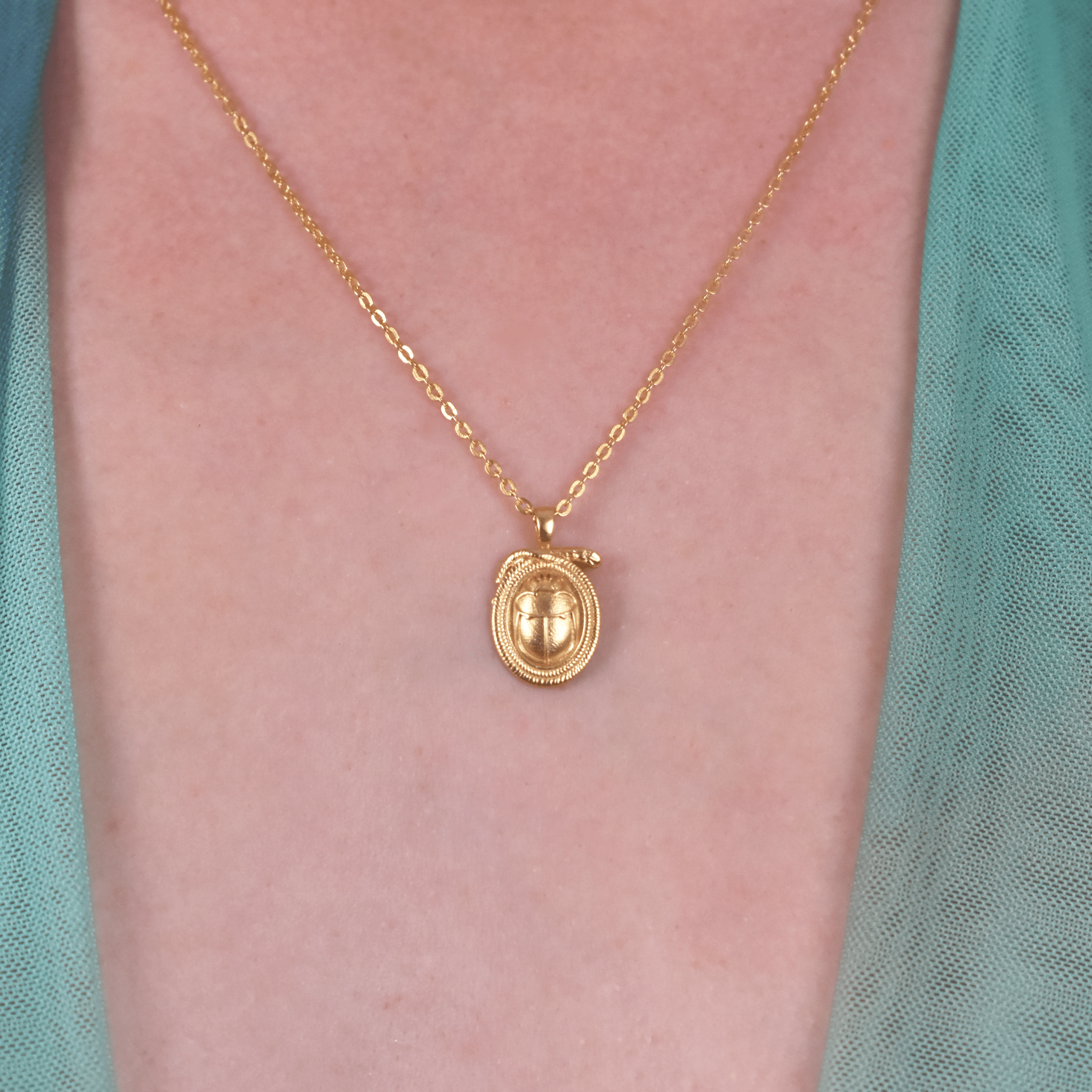 Scarab & Snake Necklace - BOA PALACE