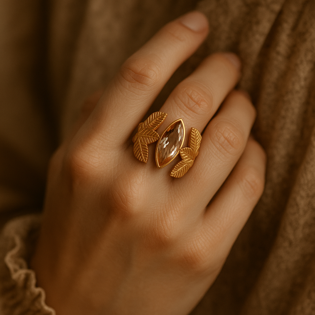 Gold Lotus Bloom Ring