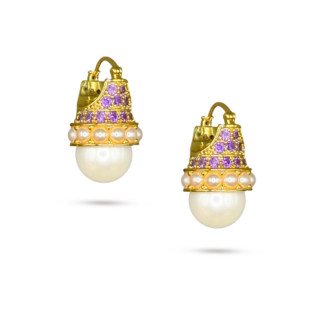 Boucles d'oreilles Temple de Perles