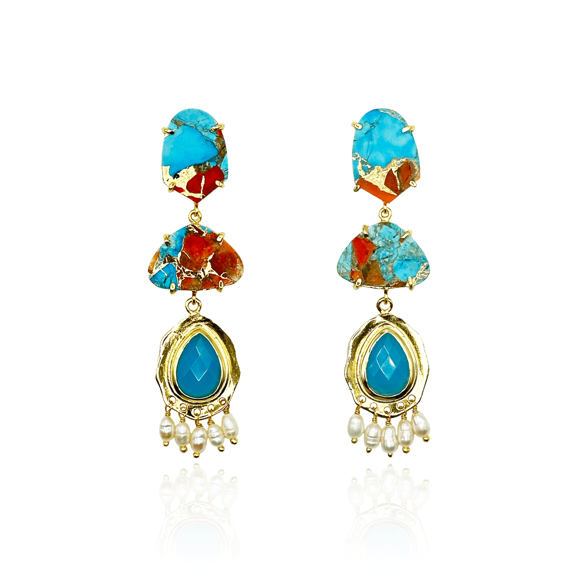 Aegean Whisper Earrings - BOA PALACE