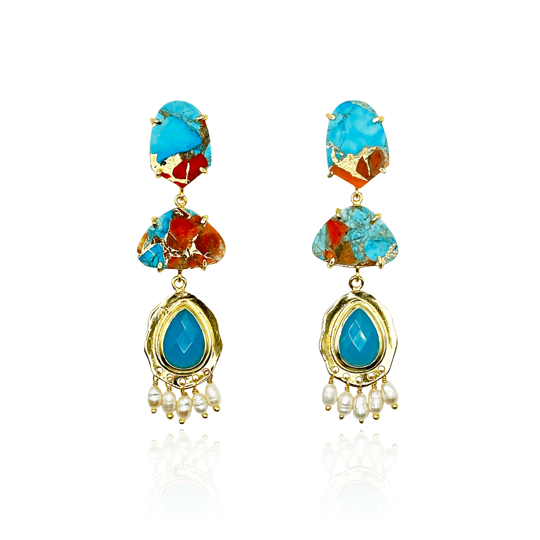 Aegean Whisper Earrings - BOA PALACE