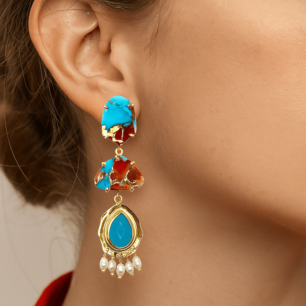 Aegean Whisper Earrings - BOA PALACE