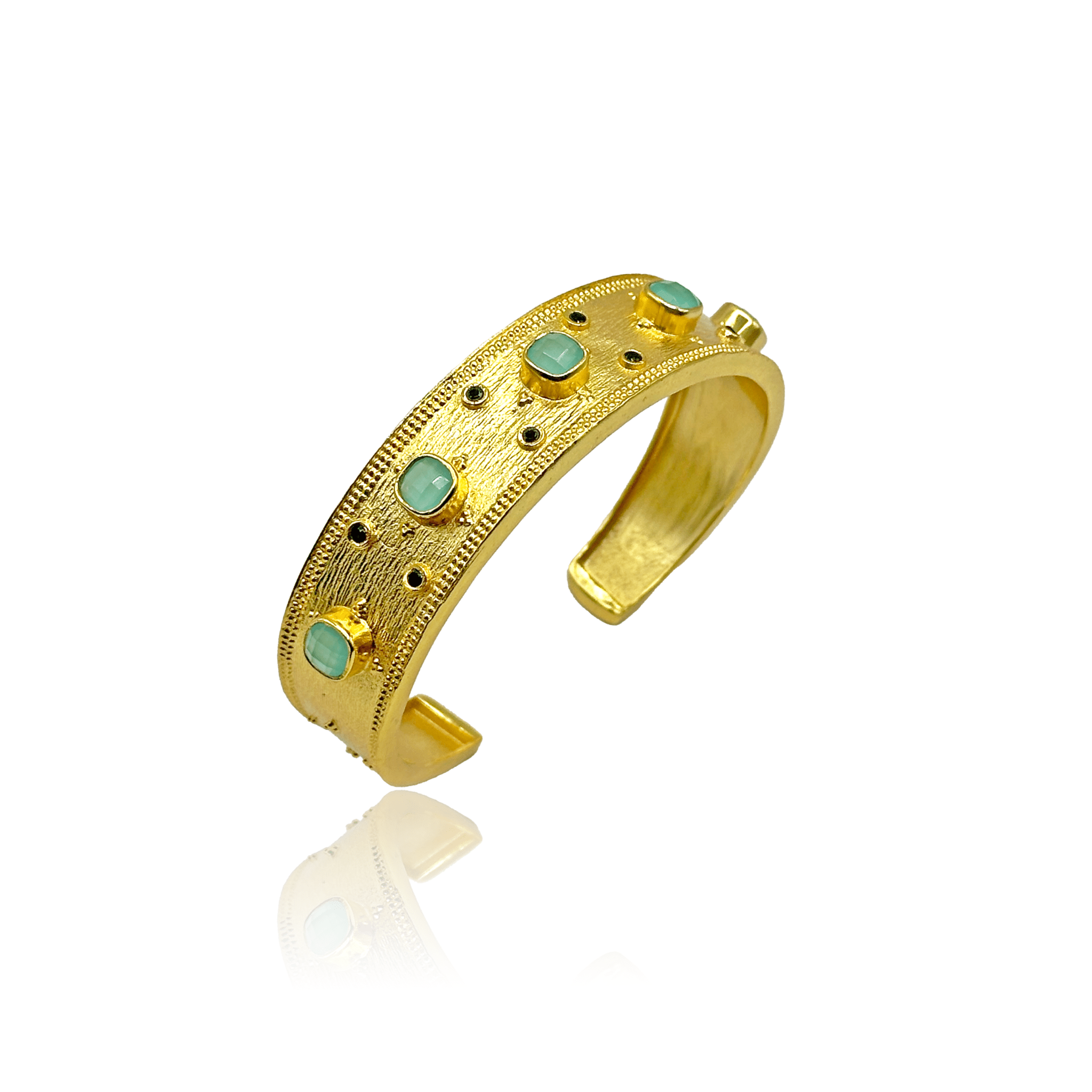 Celeste Byzantium Earrings & Thalassa Bangle Set - BOA PALACE