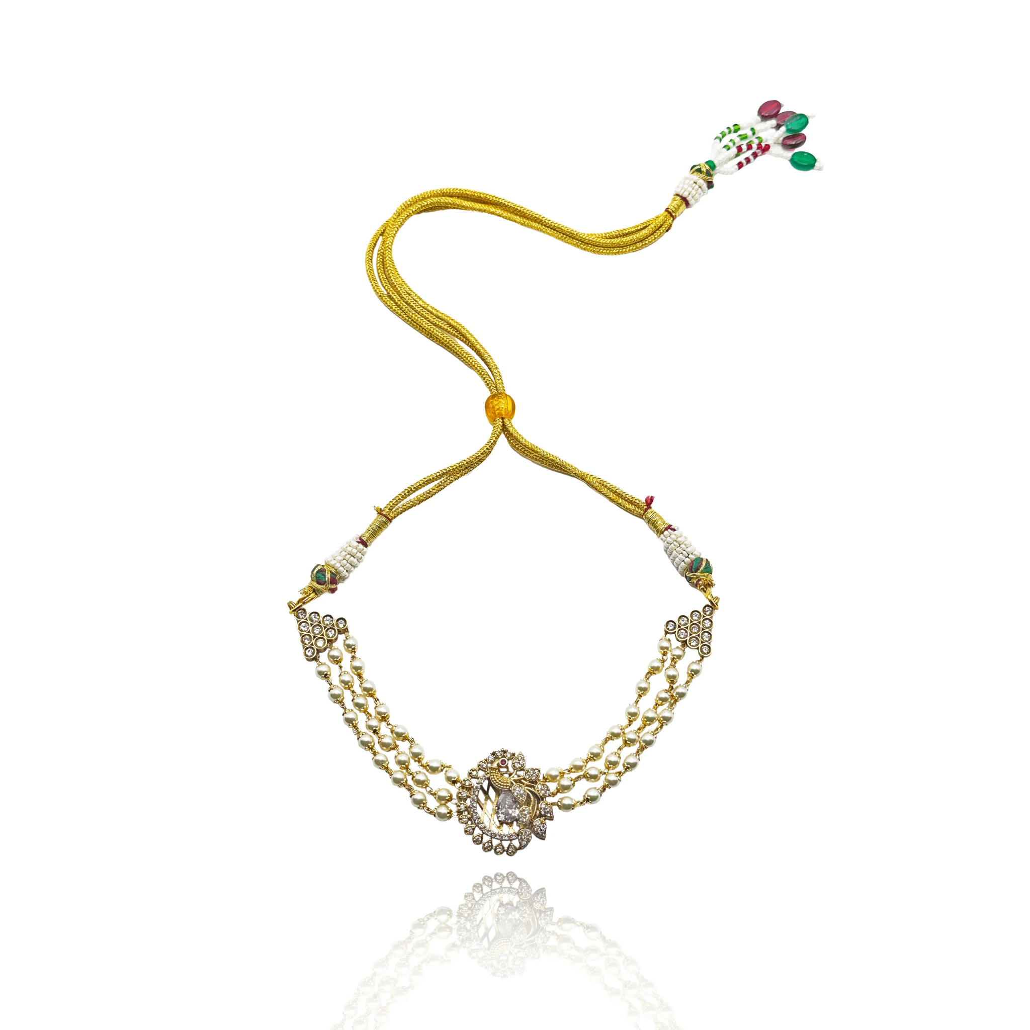 Crystal Peacock Choker - BOA PALACE