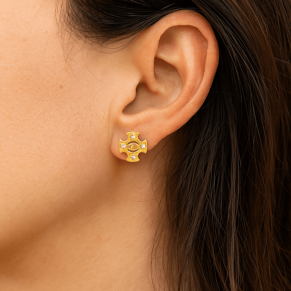 Eye of Providence Earrings | Gold - BOA PALACE