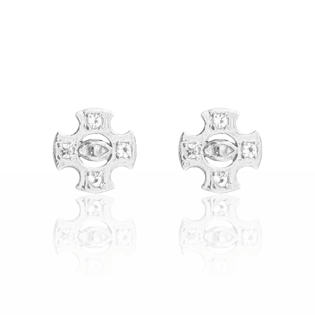 Eye of Providence Earrings | Silver - BOA PALACE