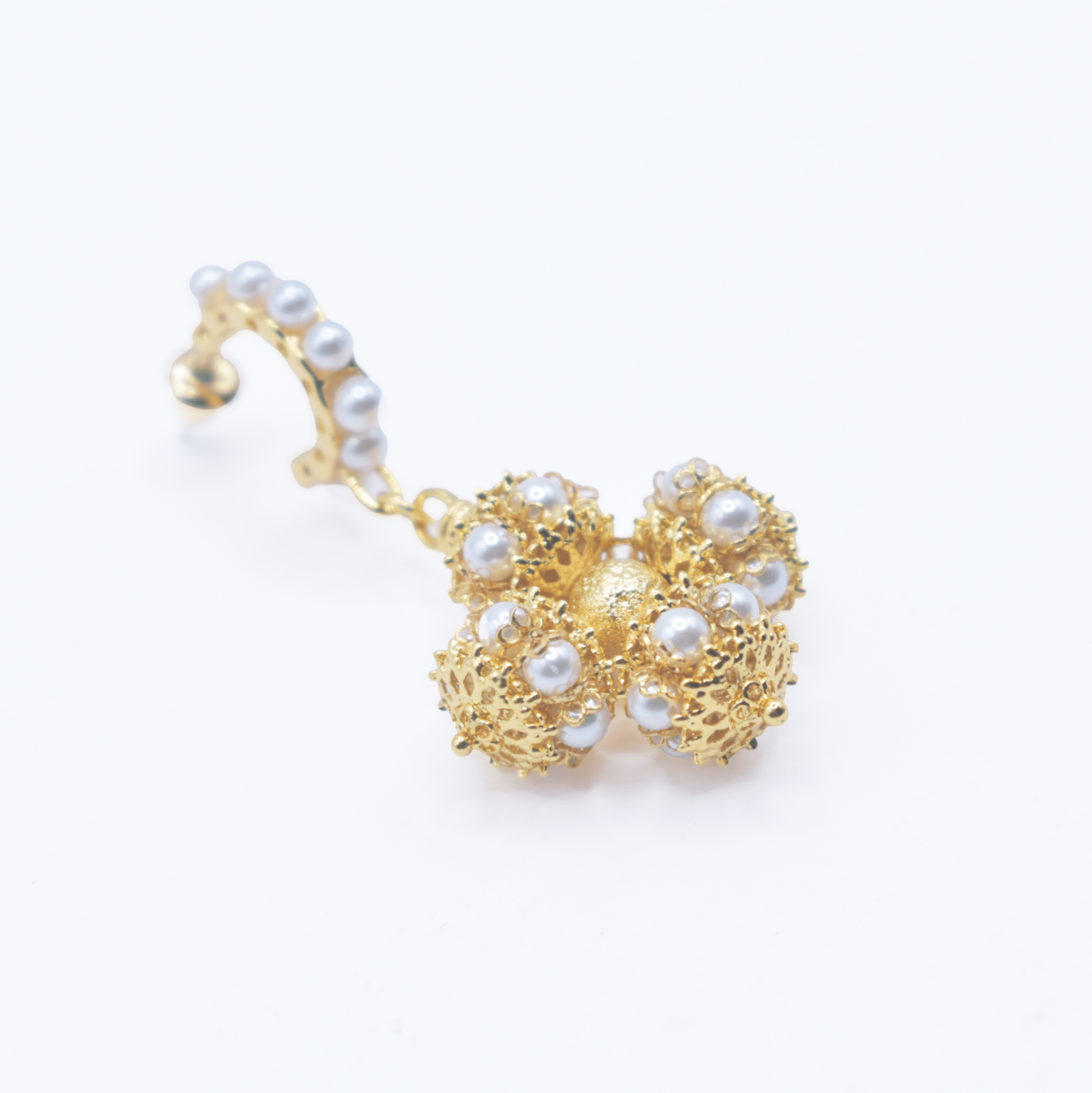 Gold Arabesque Earrings - BOA PALACE