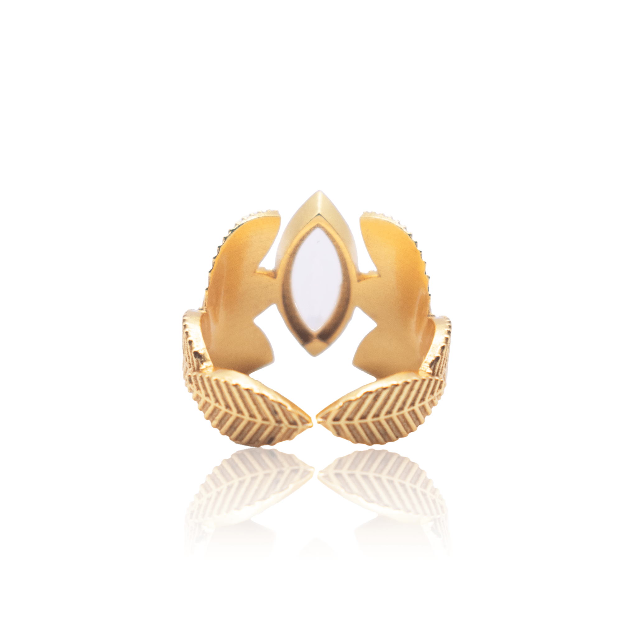 Gold Lotus Bloom Ring - BOA PALACE