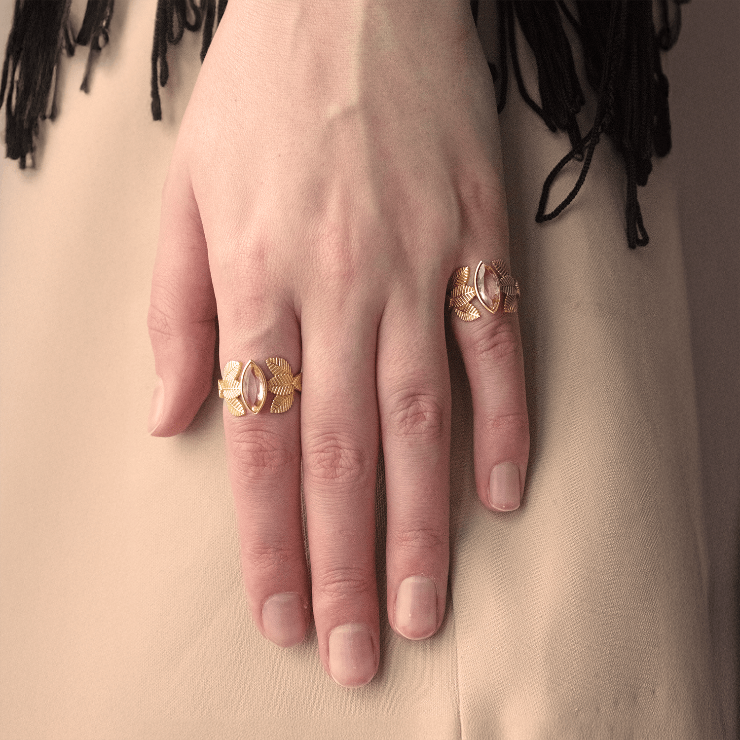 Gold Lotus Bloom Ring - BOA PALACE