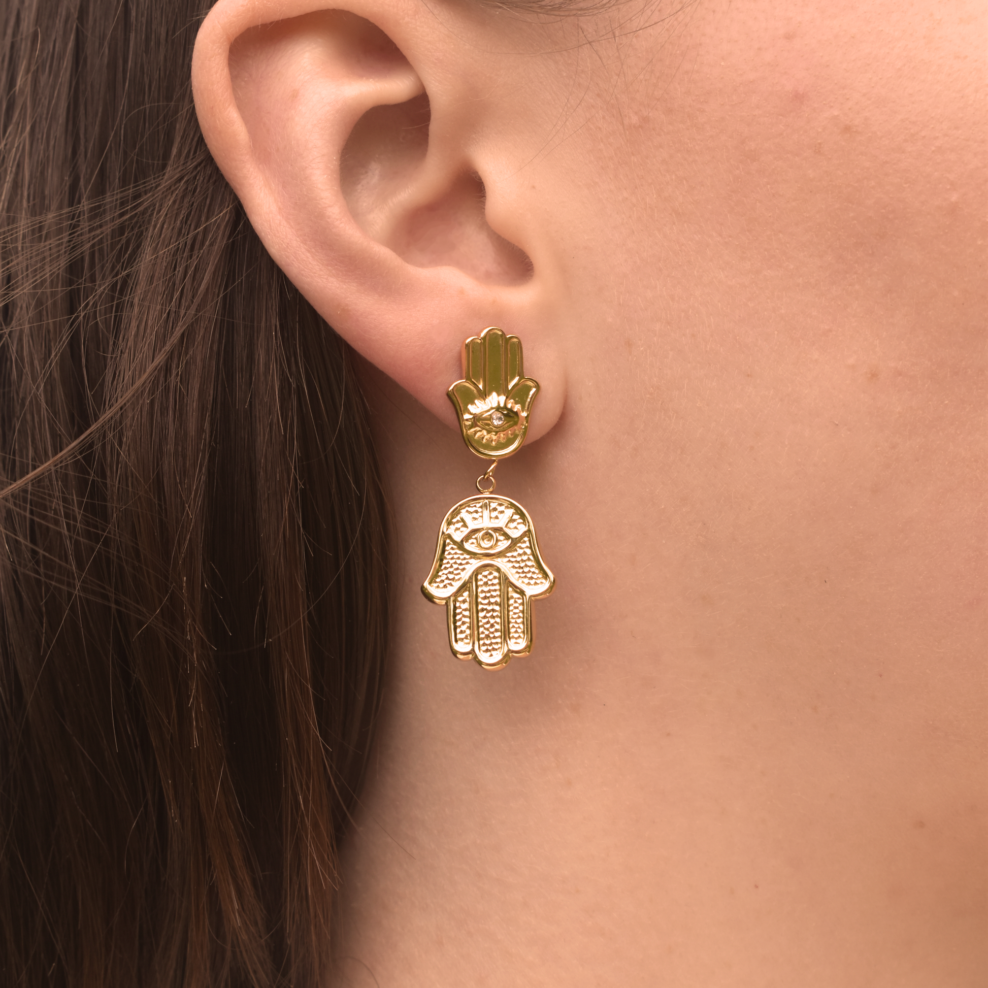 Boucles d'oreilles Hamsa Vision