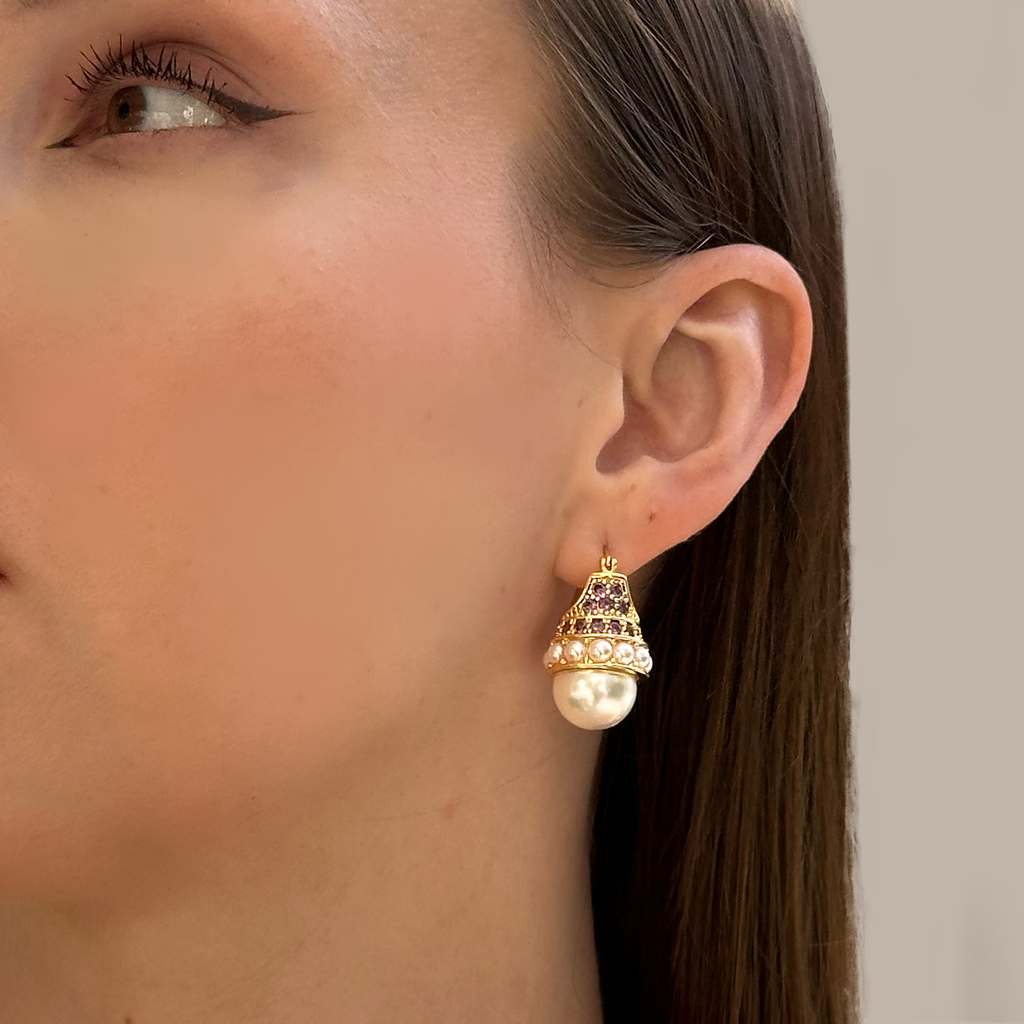 Boucles d'oreilles Temple de Perles
