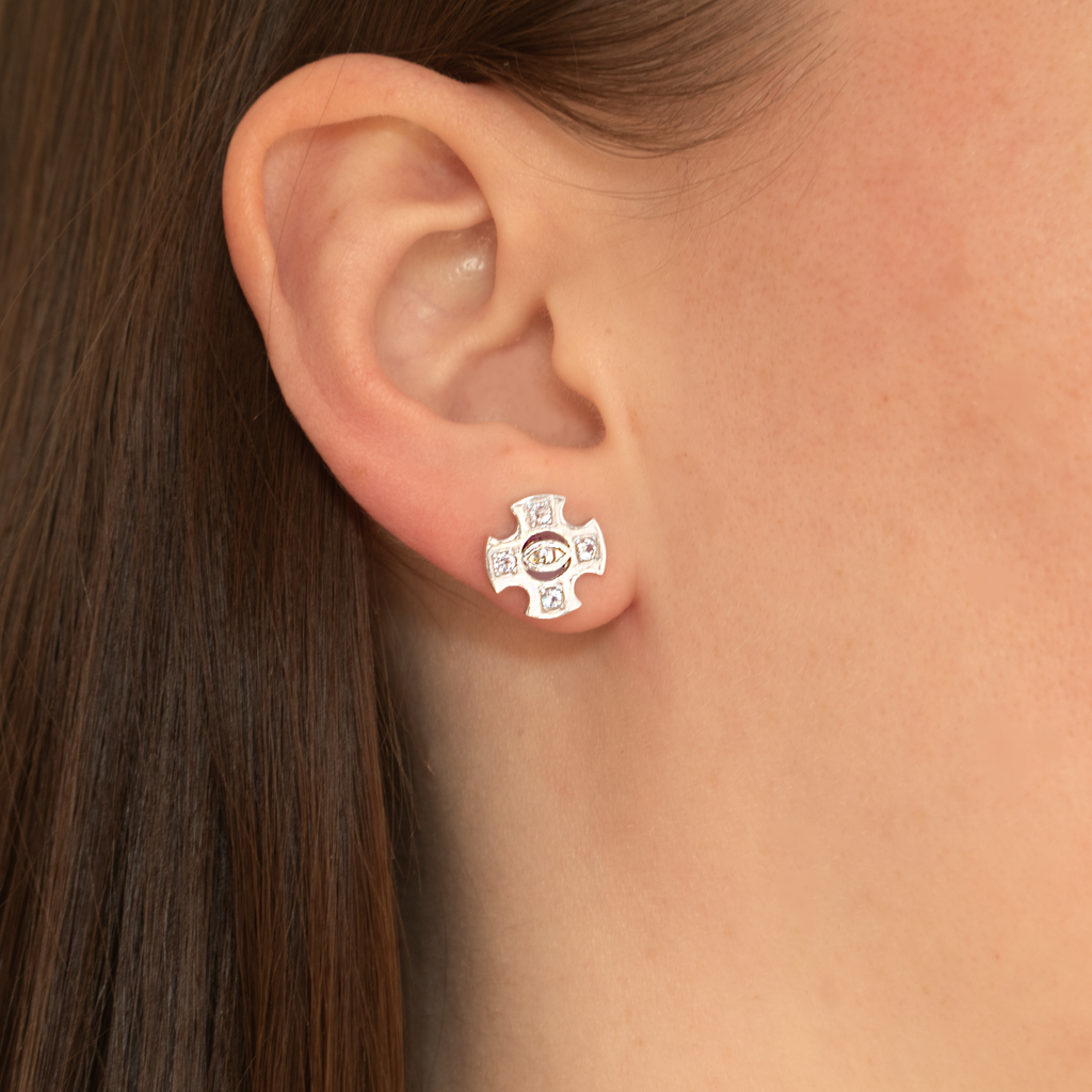 Eye of Providence Earrings | Silver
