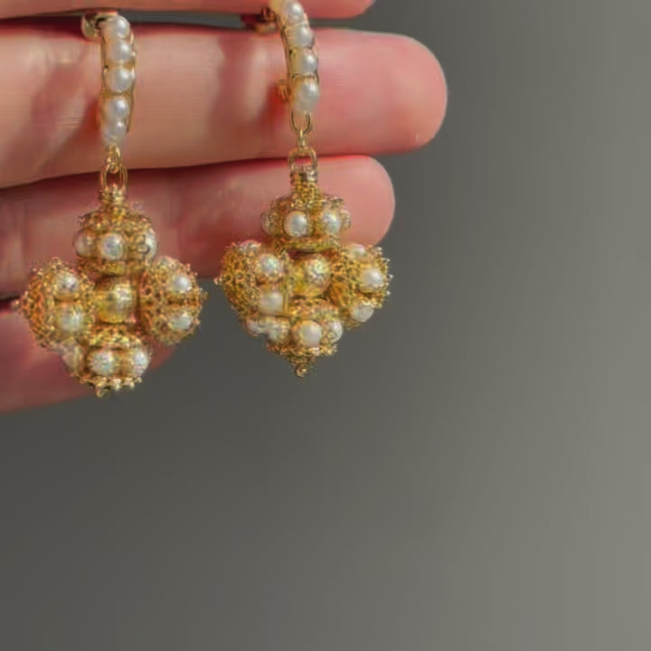 Gold Arabesque Earrings