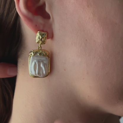 Pearl Sheet Earrings