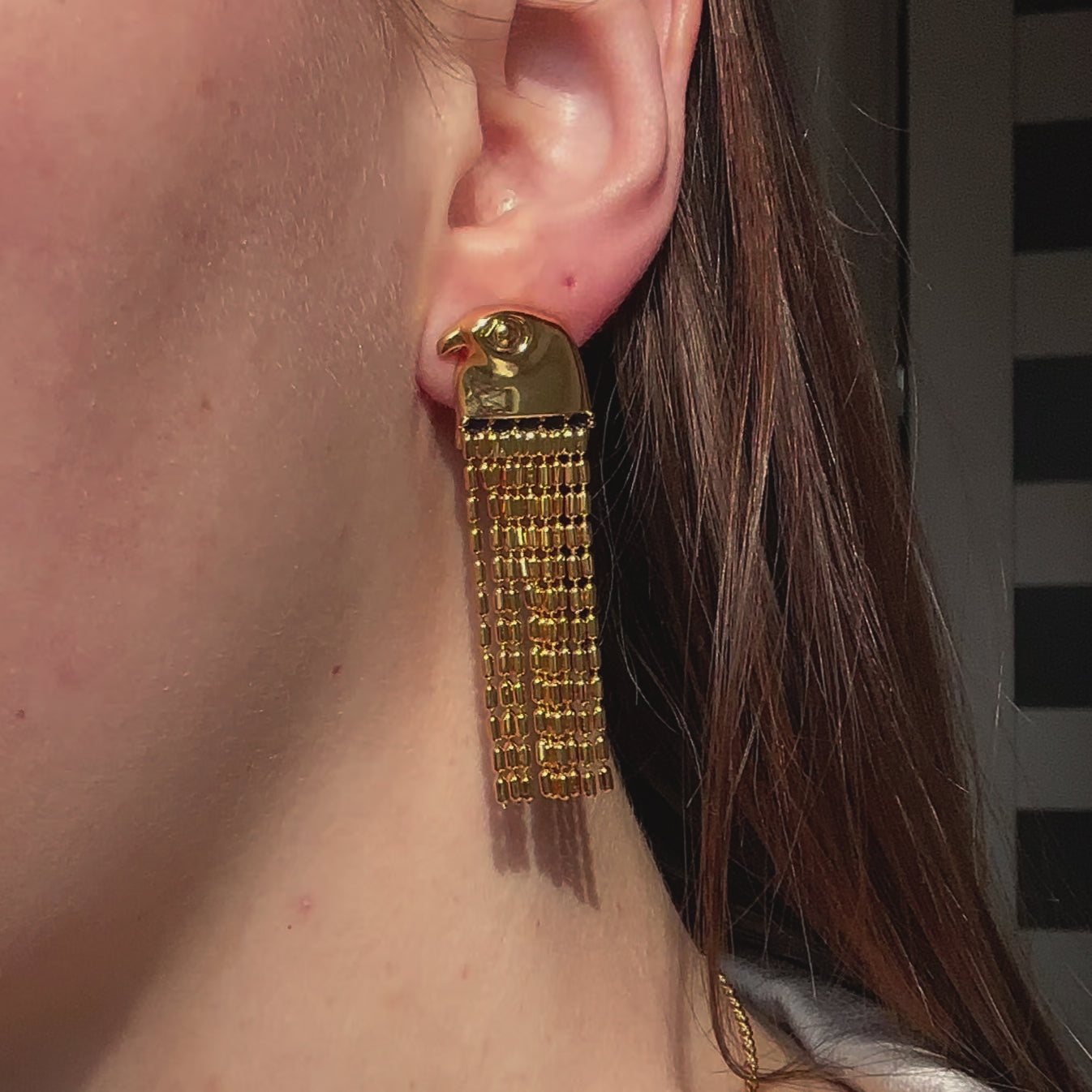 Sacred Horus Drops Earrings