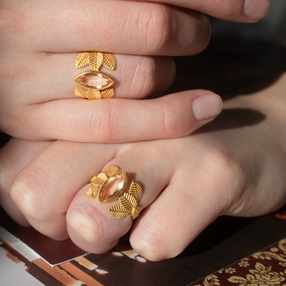 Gold Lotus Bloom Ring