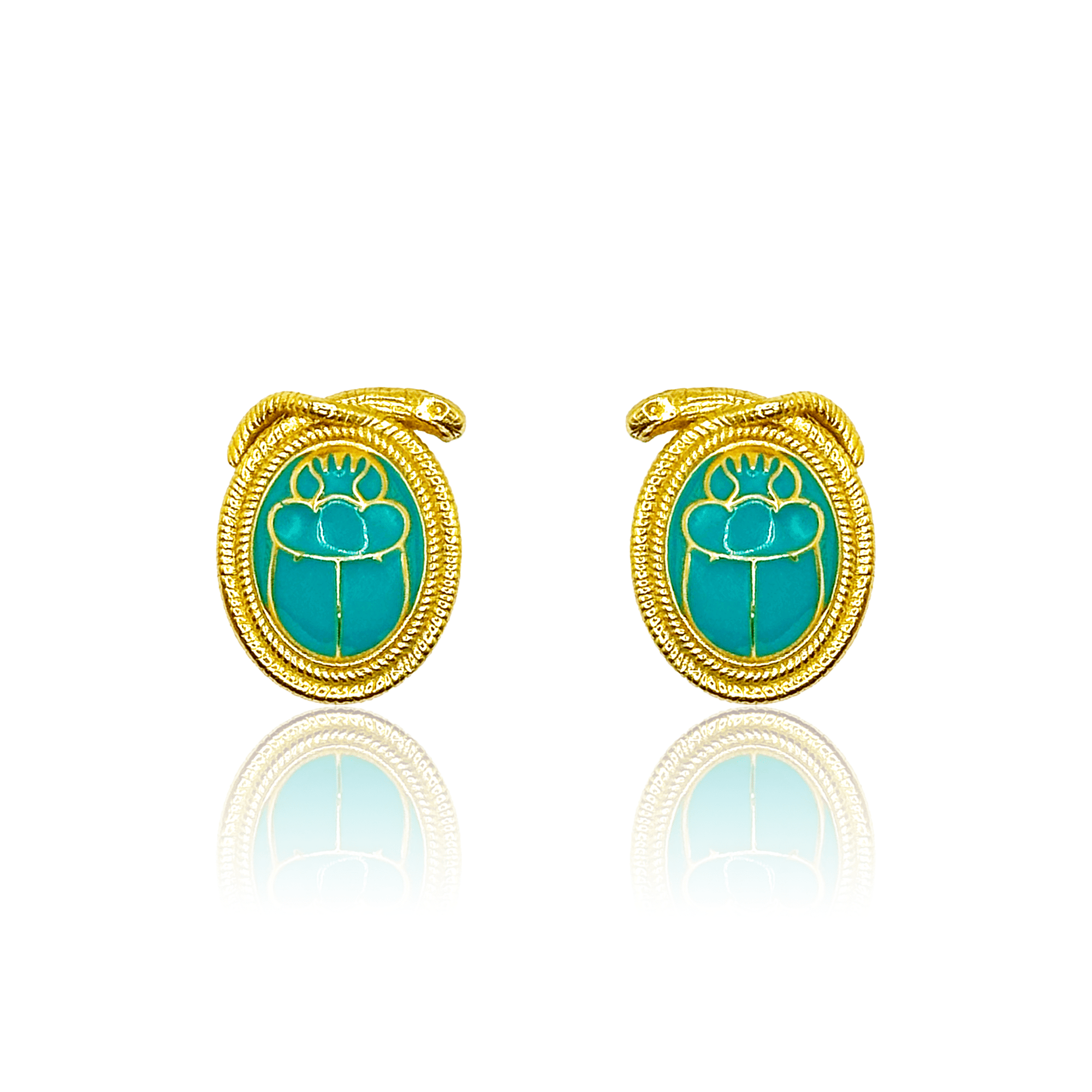 Scarab & Snake Earrings - BOA PALACE