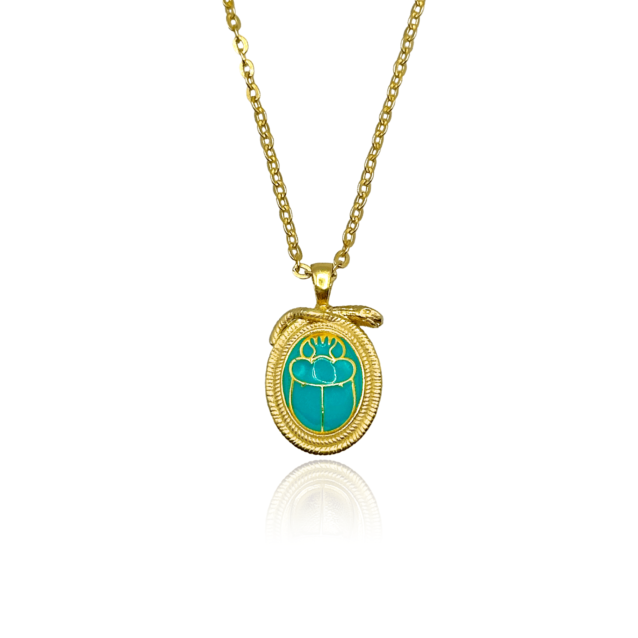 Scarab & Snake Necklace - BOA PALACE