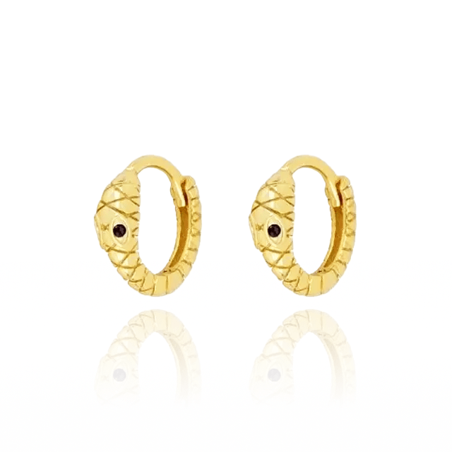 Small Snake Hoops - BOA PALACE