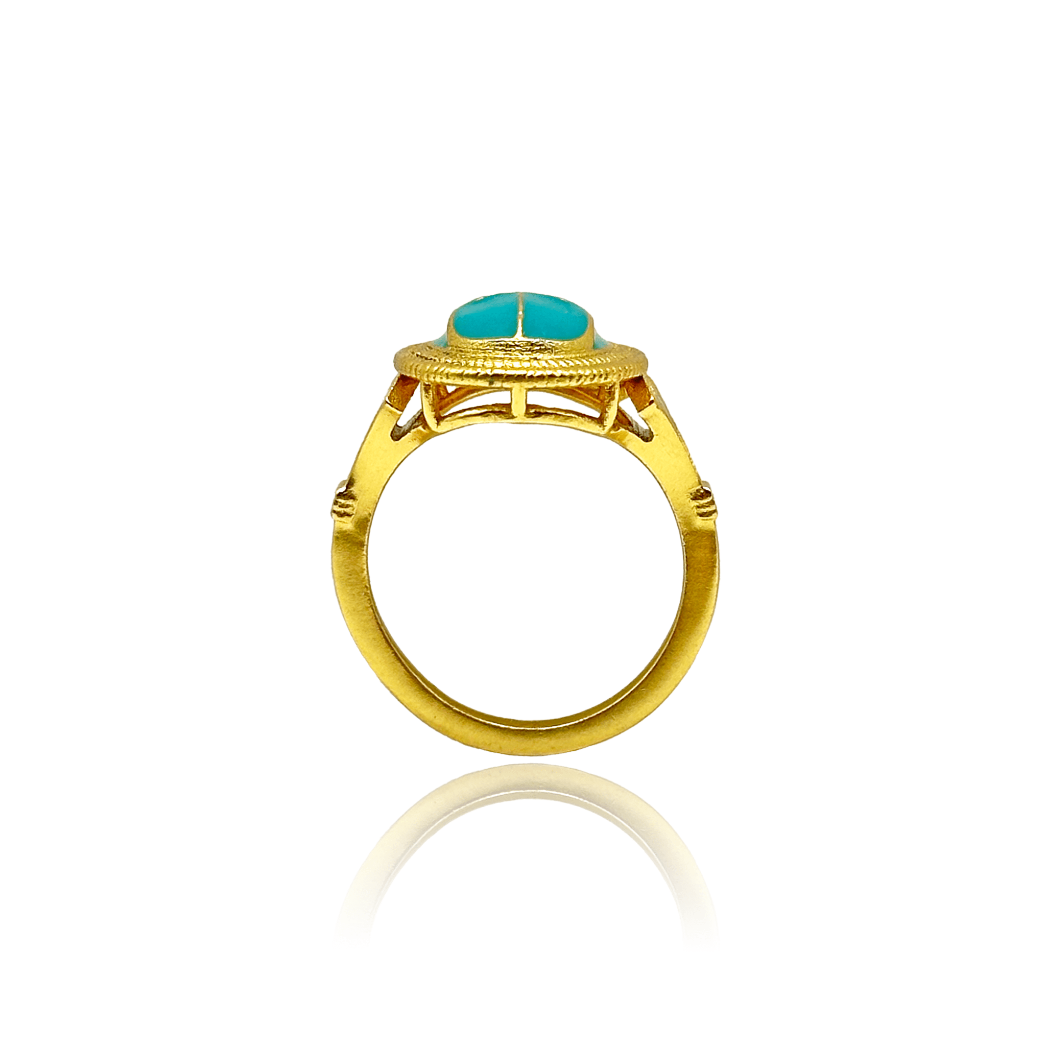Turquoise Scarab Ring - BOA PALACE